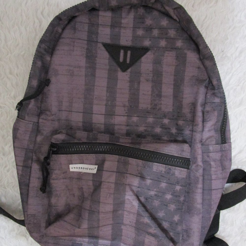 UNDER ONE SKY PRETTY PURPLE PATRIOTIC BACKPACK!! NWT